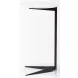 Ballatine White Marble And Black Metal Round Accent Table