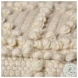 Leroy Cream Wool Square Pouf