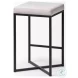 Frodo White Fabric Counter Height Stool