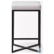 Frodo White Fabric Counter Height Stool