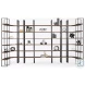 Taunton Dark Brown Wood 6 Shelving Unit