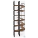 Taunton Dark Brown Wood 6 Shelving Unit