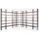 Taunton Dark Brown Wood 6 Shelving Unit