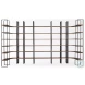 Taunton Dark Brown Wood 6 Shelving Unit
