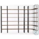 Taunton Dark Brown Wood 6 Shelving Unit