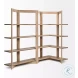 Turnbull Light Brown Wood 4 Shelf Shelving Unit