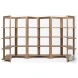 Turnbull Light Brown Wood 4 Shelf Shelving Unit