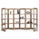 Turnbull Light Brown Wood 4 Shelf Shelving Unit
