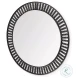 Claiborne Black Metal 42" Round Mirror