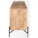 Cairo Brown Solid Wood 4 Door Cabinet Sideboard