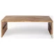 San Brown Solid Wood Rectangular Coffee Table