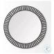 Claiborne Black Metal 42" Round Mirror