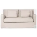 Denly Beige Slipcover Loveseat