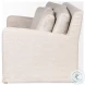 Denly Beige Slipcover Loveseat