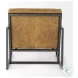 Armelle Brown Leather Accent Chair