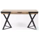 Steinbeck Light Brown Wood And Black Metal Office Desk