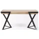 Steinbeck Light Brown Wood And Black Metal Office Desk
