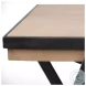 Steinbeck Light Brown Wood And Black Metal Office Desk