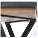 Steinbeck Light Brown Wood And Black Metal Office Desk