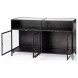 Pender Black Glass Door Display Cabinet