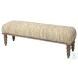 Alder Cream Upholstered 55" Accent Bench