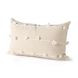 Erica Cream and White 13 x 21" Decorative Pillow Cover