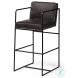 Stamford Black Leather Bar Stool