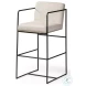 Stamford Light Beige Fabric Bar Stool