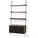Grace Two Tone Brown Solid Wood 3 Shelf Shelving Unit