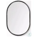 Sylvia Black Oval Mirror