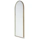 Agatha Gold Metal Frame Full Length Rounded Arch Mirror