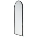 Agatha Black Metal Frame Full Length Rounded Arch Mirror