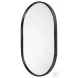 Sylvia Black Oval Mirror