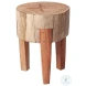Asco Brown Solid Reclaimed 18" Stool