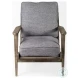 Olympus Castlerock Grey Fabric Accent Chair