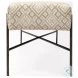 Avery Off White Upholstered Accent Bench