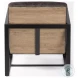 Stamford Black Genuine Leather Accent Chair