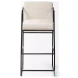 Stamford Light Beige Fabric Bar Stool