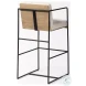Stamford Light Beige Fabric Bar Stool