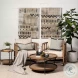 Kade Brown And Gray Metal Tray Style Side Table