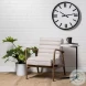 Ajax Cream Fabric And Brown Wood Accent Chair