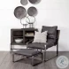 Hornet Black Leather Accent Chair