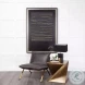 Flavelle Black Leather Accent Chair
