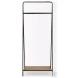 Carell Black Metal And Brown Wood Shelf Hall Tree