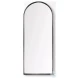 Agatha Black Metal Frame Full Length Rounded Arch Mirror