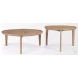 Cleaver Brown Solid Wood Round Coffee Table