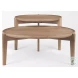 Cleaver Brown Solid Wood Round Coffee Table