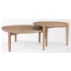 Cleaver Brown Solid Wood Round Coffee Table