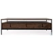Glenn Dark Brown Wood And Black Iron Occasional Table Set