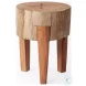 Asco Brown Solid Reclaimed 18" Stool